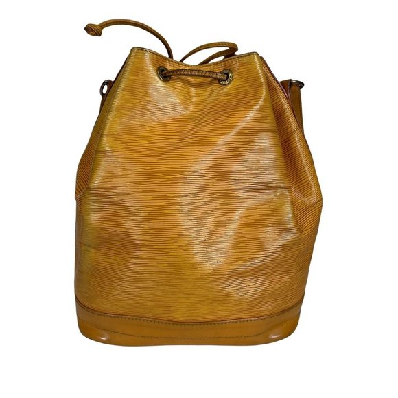 Authentic Louis Vuitton Shoulder Bag Tassili Noe Yellow Epi Used LV Handbag Vint - Picture 2 of 12